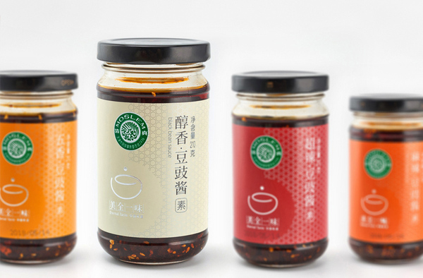辣酱包装设计,美全食品包装,美全一味包装,调味品包装设计,百策包装设计,百策品牌